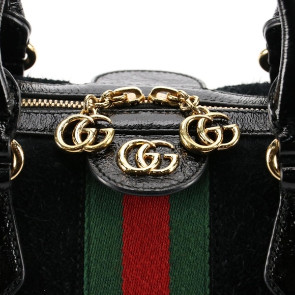 Gucci Ophidia Web Suede and Leather Bag EUC - Picture 4 of 8